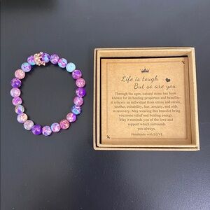 🆕Joycuff Purple & Blue Beaded Bracelet
